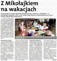 Z Mikołajkiem na wakacjach