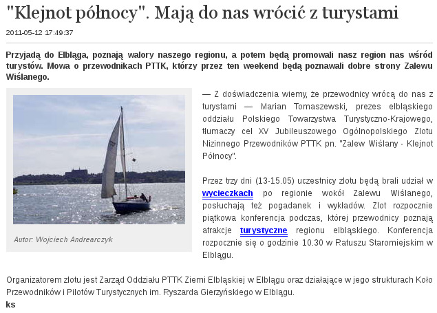 Klejnot północy. Mają do nas wrócić z turystami