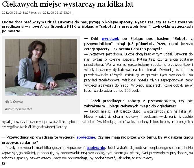 Ciekawych miejsc wystarczy na kilka lat