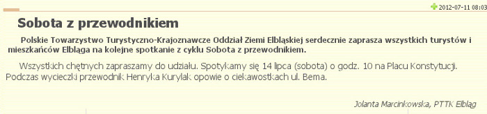 Sobota z przewodnikiem