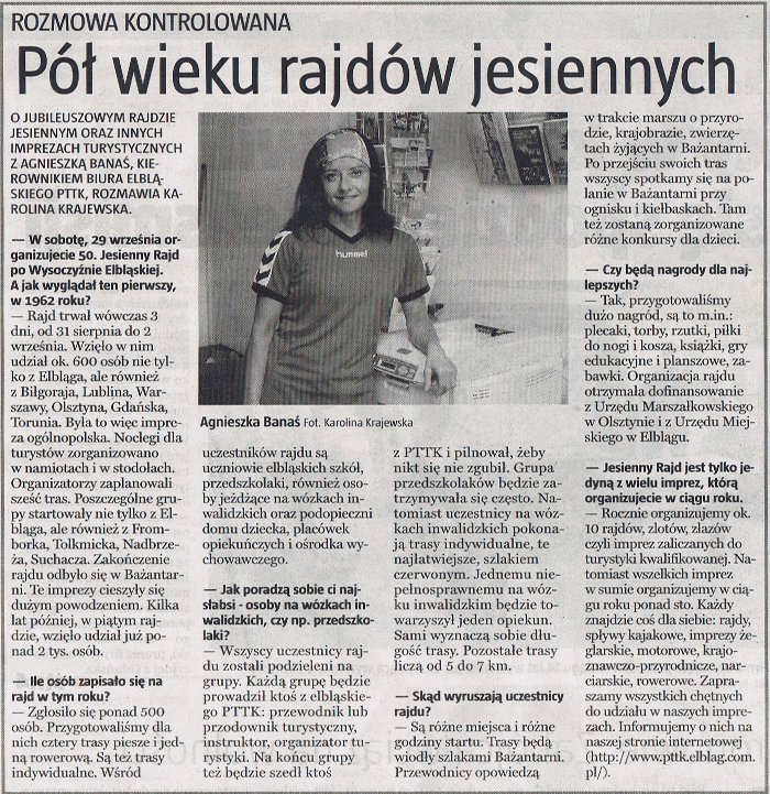 Pół wieku rajdów jesiennych.