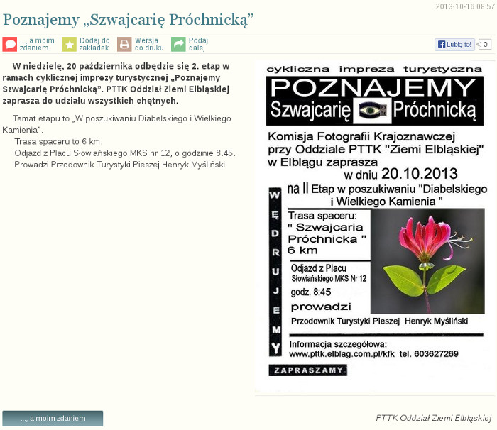 Poznajemy „Szwajcarię Próchnicką”